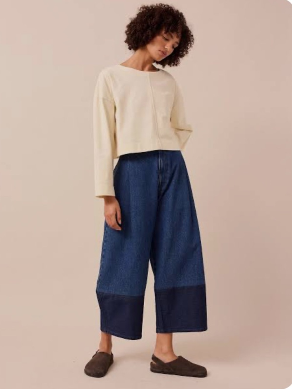 Beyond Nine Blair Denim Contrast Hem